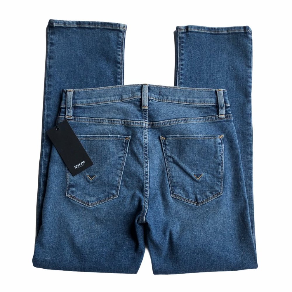 Hudson Nico Mid-Rise Slim Straight Crop Jeans 25 - Picture 10 of 12